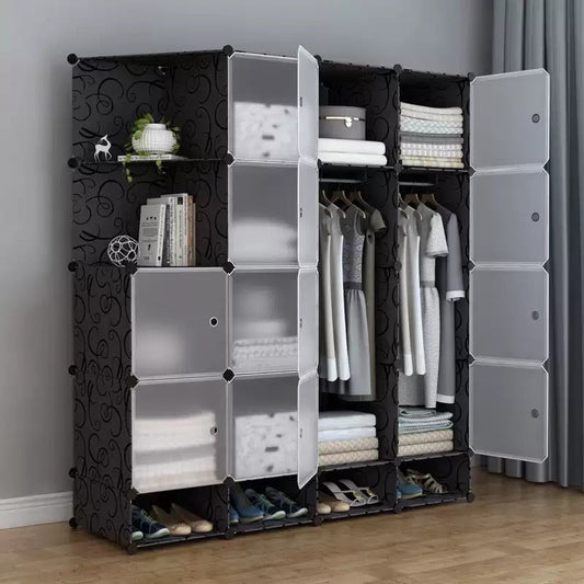 SUPAAR Portable 16 Storage Organizer with Shoe Rack