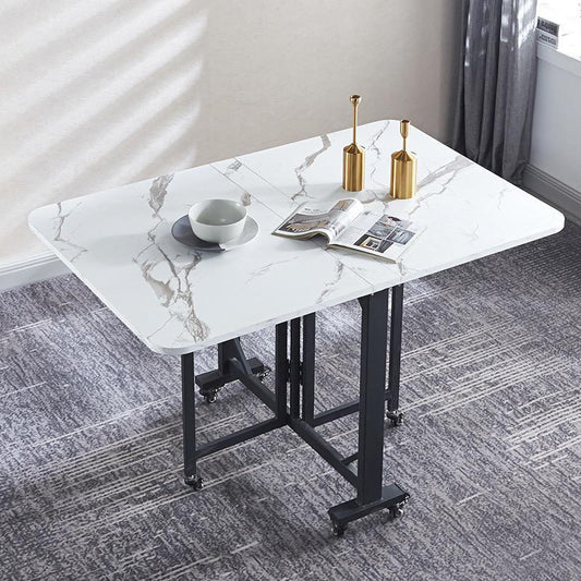 Modern Extendable Dining Table Foldable Drop Leaf Kitchen Table