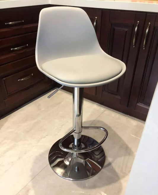 Modern Faux Bar Stools Set of 2 Height Adjustable Counter