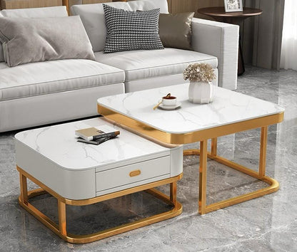 Contemporary Extendable Iron Coffee Table