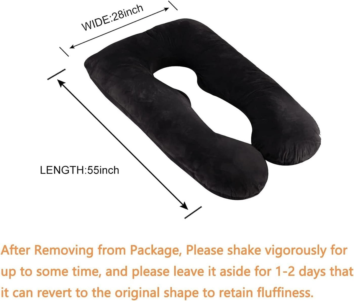 Ultra Soft Full Body Pregnancy U shape Pillow/Maternity Pillow