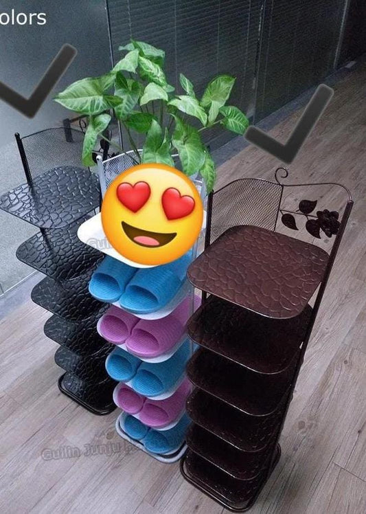 Multi-Tier Shoe Rack - Space-Saving Open Shelf Cabinet