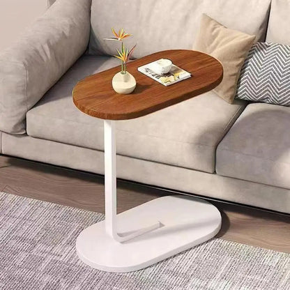 C Shaped Side Table for Sofa Couch