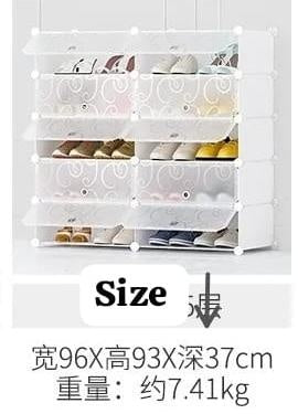 Durable Stackable Shoe Storage Box with Clear Cover