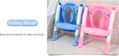 Kids Folding Toilet Seat With Ladder