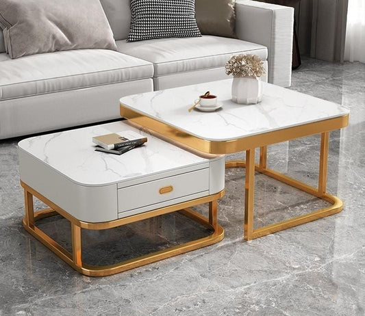 Contemporary Extendable Iron Coffee Table