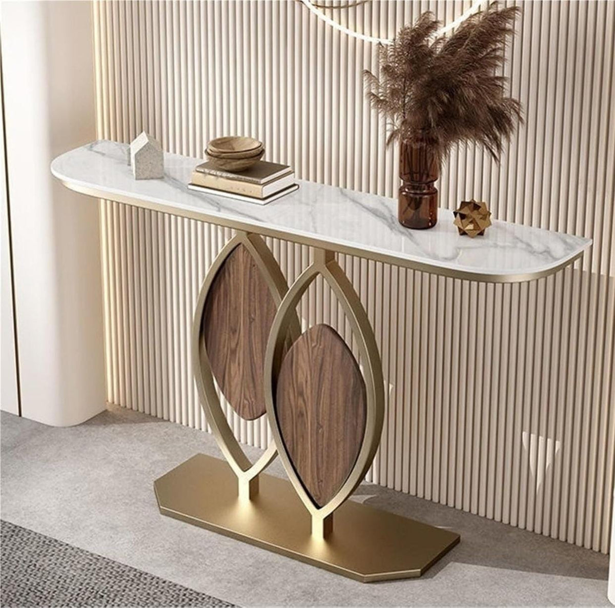 Original marble Console Table White Entryway Table