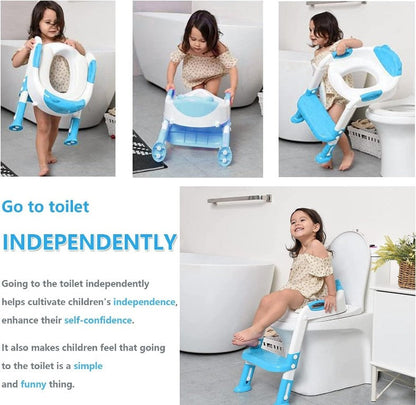 Kids Folding Toilet Seat With Ladder