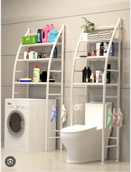 3 Layer Over The Toilet Storage Rack Metal Bathroom Shelf Space