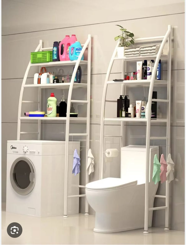 3 Layer Over The Toilet Storage Rack Metal Bathroom Shelf Space