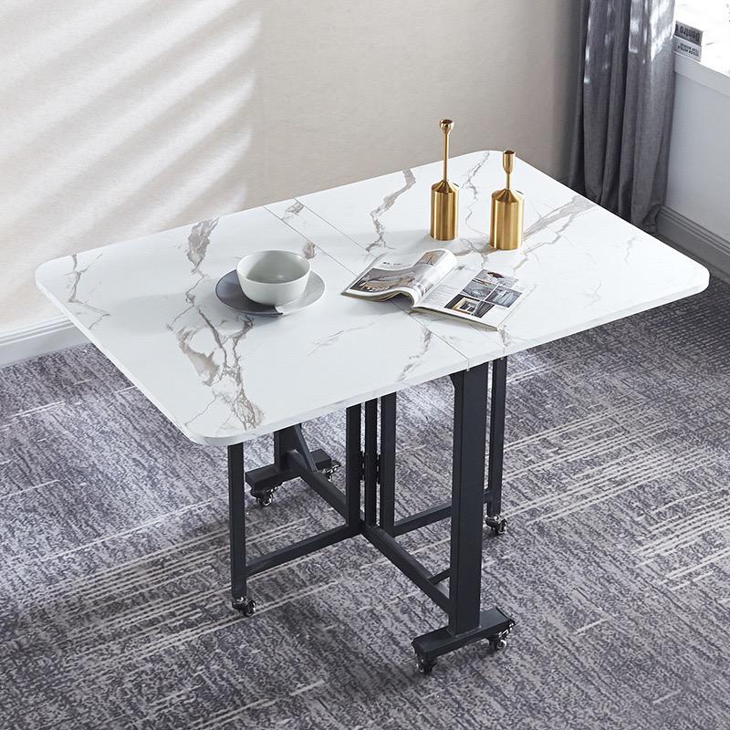 Modern Extendable Dining Table Foldable Drop Leaf Kitchen Table