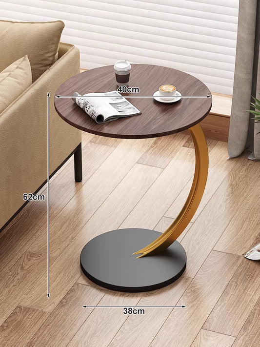 suparr Light Luxury Side Table, C Shaped End Table