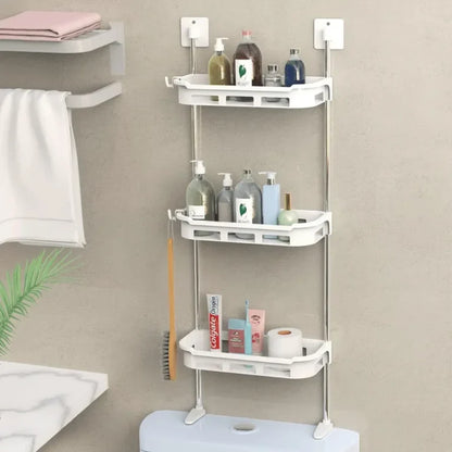 3 TIER TOILET TANK TOP CADDY WALL MOUNTED ORGANIZER