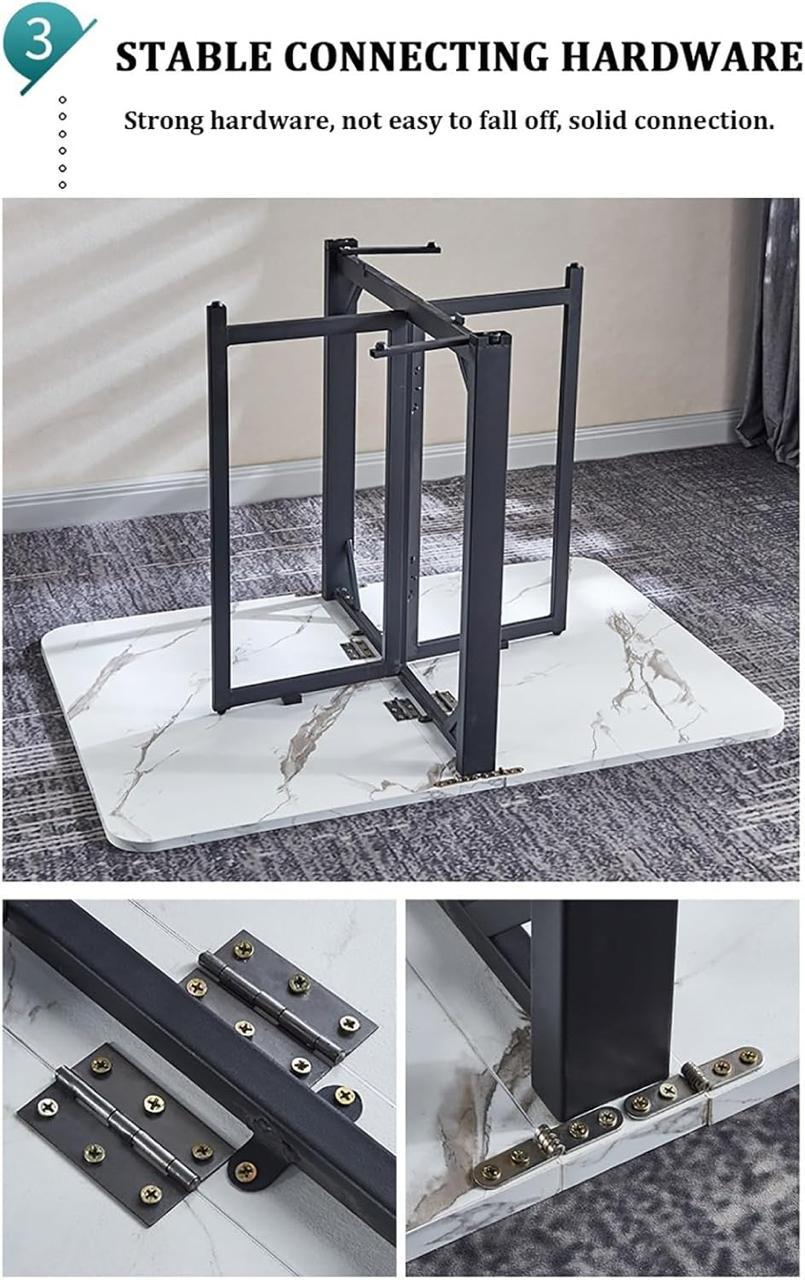 Modern Extendable Dining Table Foldable Drop Leaf Kitchen Table