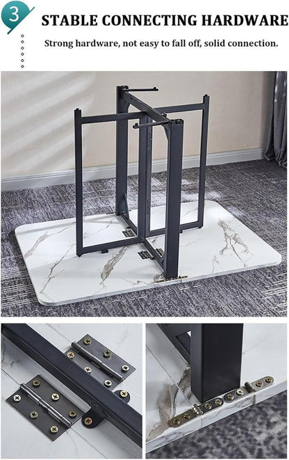 Modern Extendable Dining Table Foldable Drop Leaf Kitchen Table