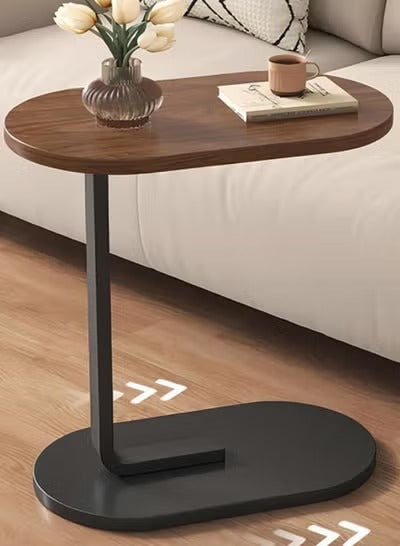 C Shaped Side Table for Sofa Couch