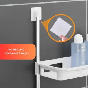 2 Tier Toilet Tank Top Caddy, Wall Mounted